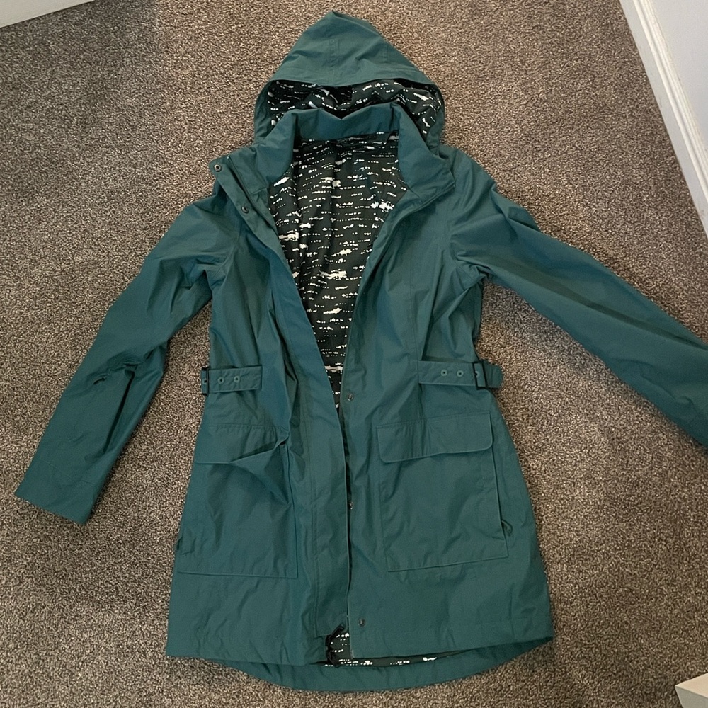 The North Face long rain jacket